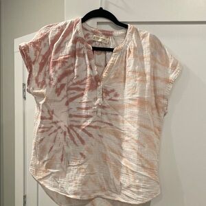 Women's Tie-Dye Button-Up Top